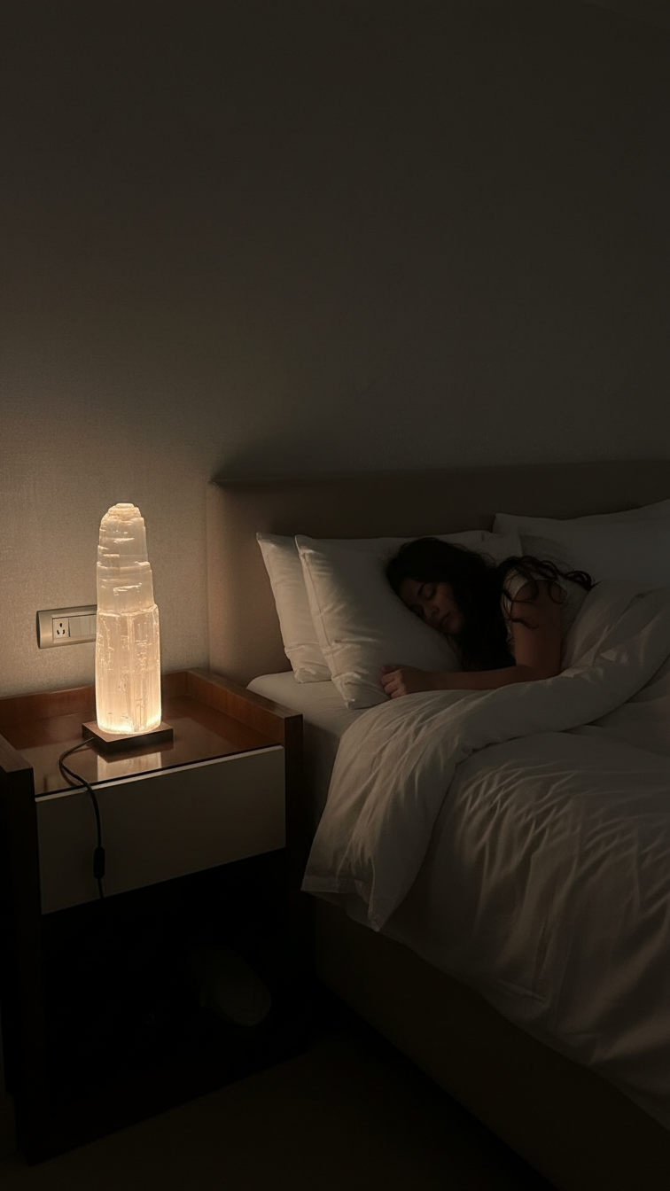 Lampe sélénite chambre