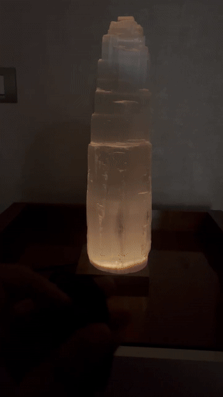 GIF socle LED jaune