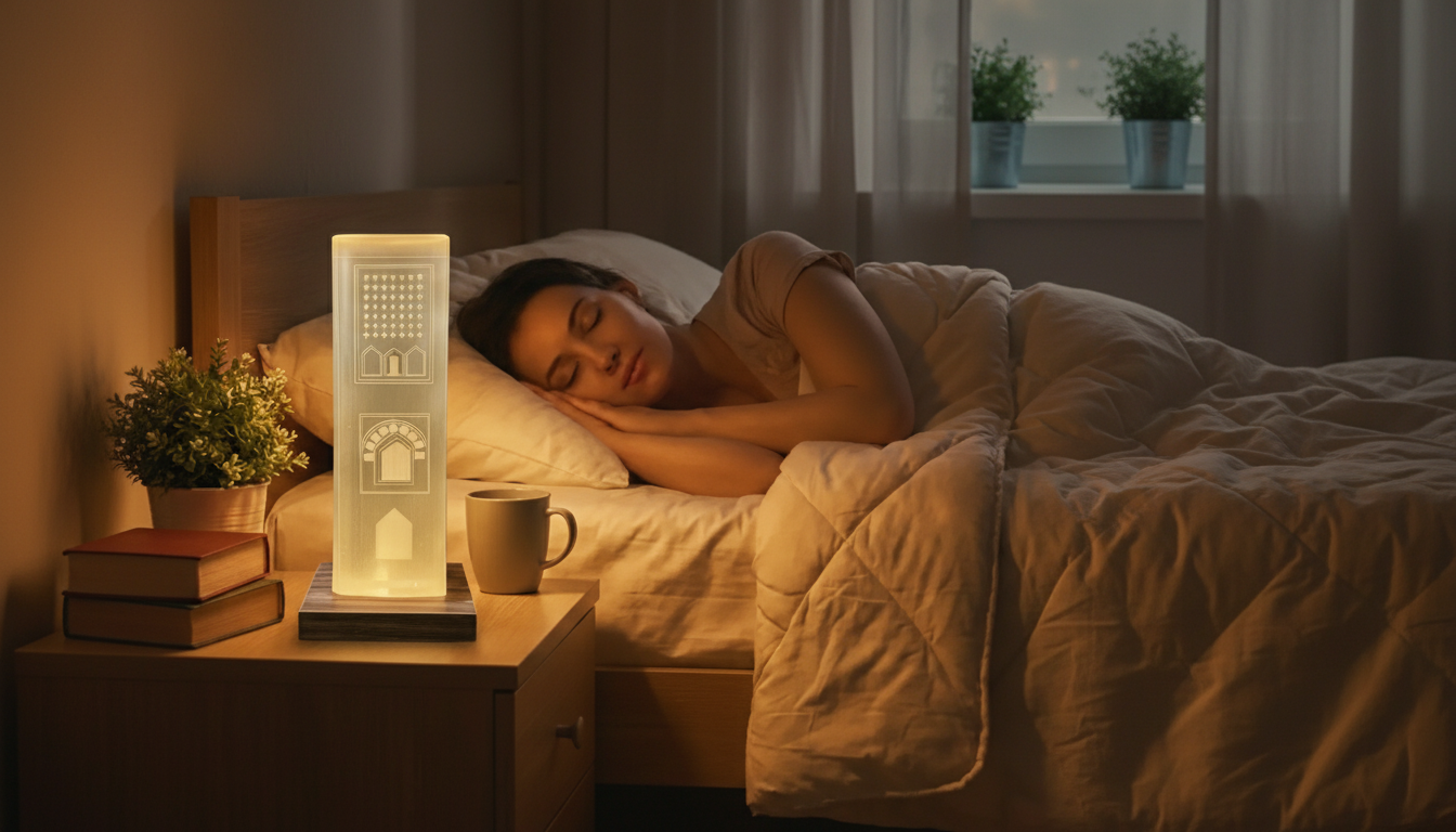 Lampe Tour Hassan dans une ambiance relaxante