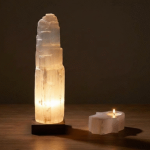 lampe selenite naturelle 2