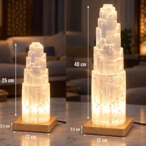 lampe selenite naturelle