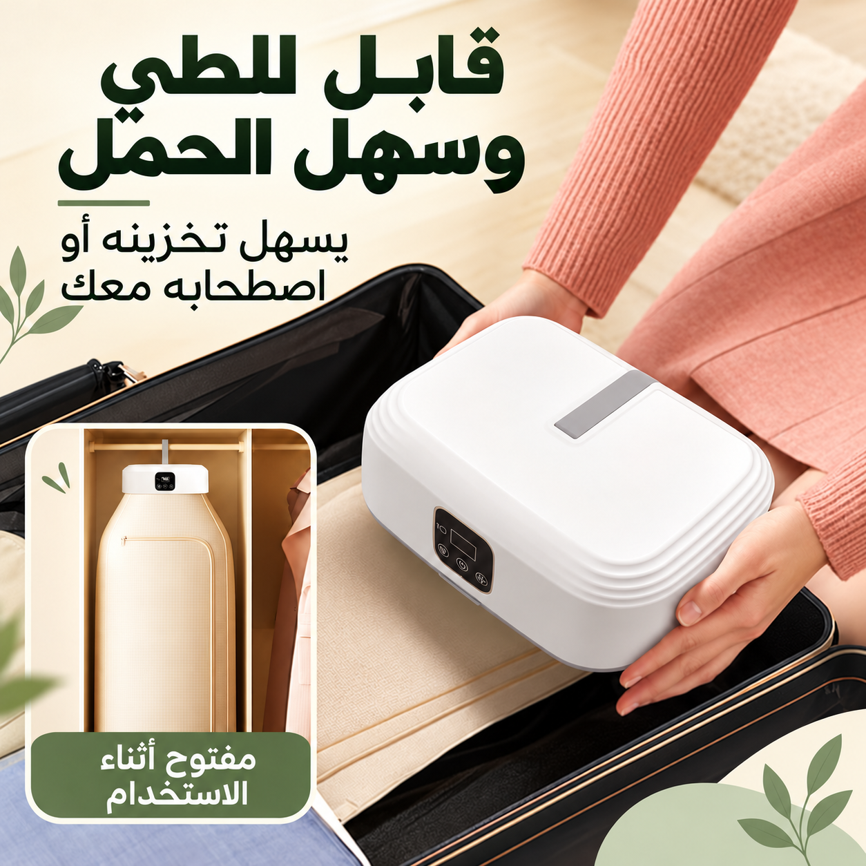 الجهاز مطوياً