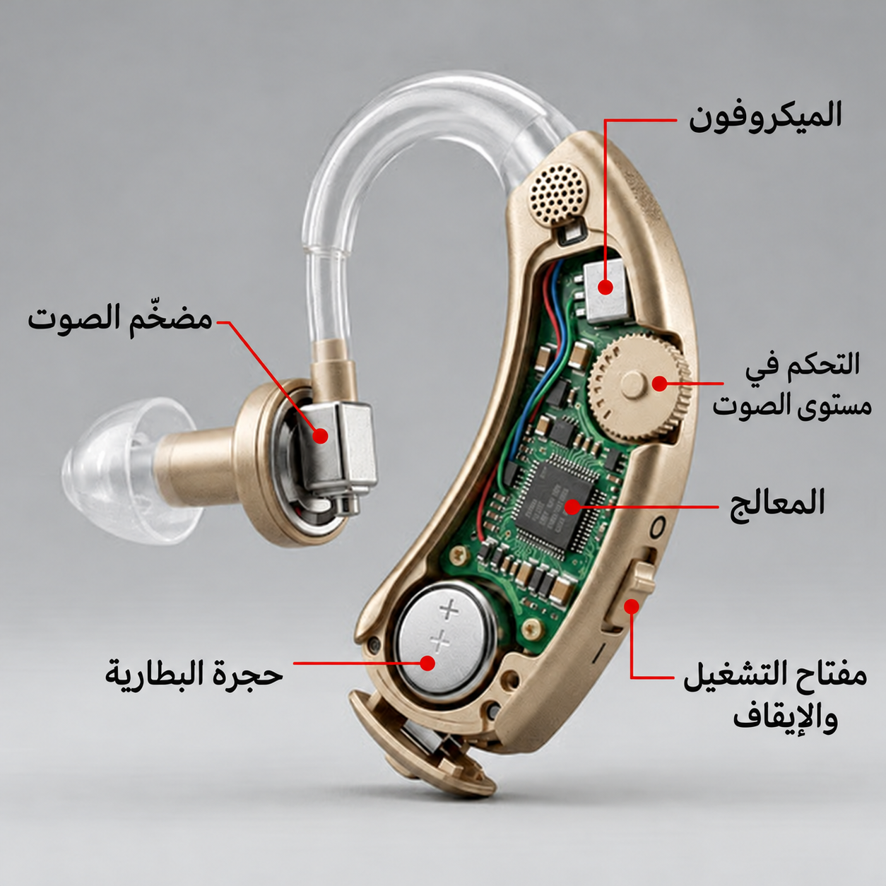 مكونات جهاز السمع Tulus XB-201